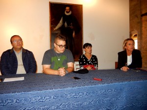 presentazione da sin PAsqi Baldoni Mastrocola e Mori