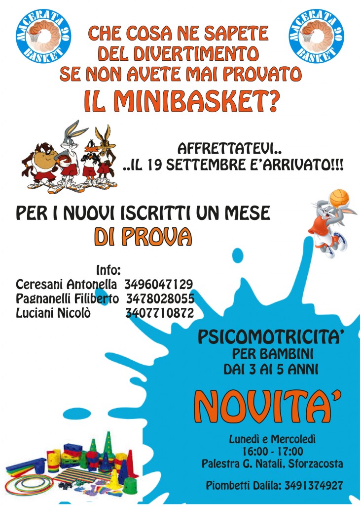 Volantino minibasket