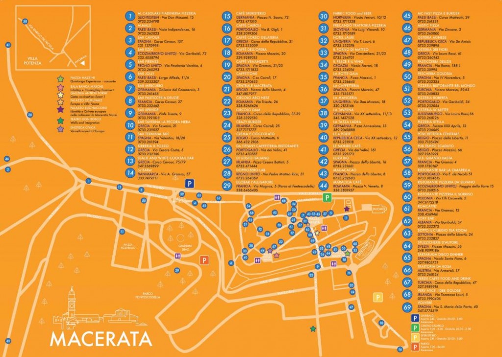mappa aperitivi