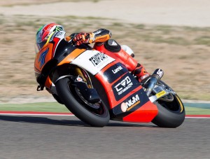 BALDASSARRI in azione nelle qualifiche ad Aragon