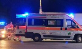 Treia, giovane panettiere si ribalta con l'auto: liberato dai vigili del fuoco, trasportato a Torrette