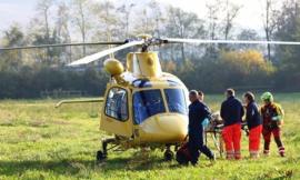 Matelica: schianto a Braccano, donna incinta trasferita a Torrette con l'eliambulanza