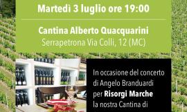 Per Risorgi Marche si brinda alla cantina Alberto Quacquarini