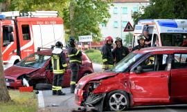 Urbisaglia, scontro tra auto: tre feriti, uno portato a Torrette