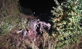 Serrapetrona: si ribalta all'altezza della rampa d'uscita della Valdichienti (Foto)