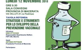 Macerata: prevenzione, vaccini e salute, iniziativa dei Pensionati di Cgil Cisl e Uil