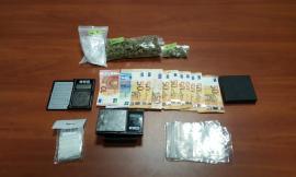 Macerata, sequestrati 90 grammi di droga e soldi contanti: arrestato un 24enne