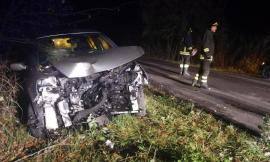 Ragazza sbanda e finisce sugli alberi