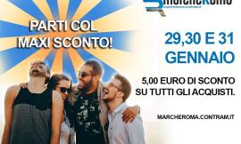 Marcheroma Contram, il 29, 30, 31 gennaio maxi sconto sulla linea di Roma