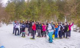 Frontignano, domenica dal sapore finlandese fra le pinete innevate (FOTO)