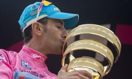 Vincenzo Nibali a Fiastra per il nuovo spot turistico della Regione Marche