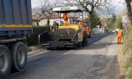Matelica, in via di ultimazione il rifacimento della Provinciale Braccano
