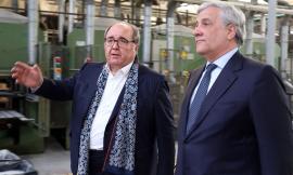 Antonio Tajani visita la cooperativa Pars di Corridonia e gli imprenditori maceratesi