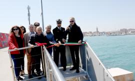 Civitanova, inaugurata la nuova piazzola per la pesca sportiva sul Molo est