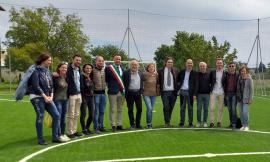 Montecassiano, inaugurato il campetto a Sant'Egidio. Catena: "Polo ricreativo importante"