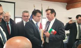 Il sindaco di San Ginesio a Norcia per l'incontro con il premier Giuseppe Conte