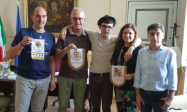 L'"ambasciatore del saluto" Lorenzo Cardone in visita a Civitanova