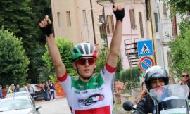 Il campione italiano juniores Giammarco Garofoli vince la Recanati-Pieve Torina