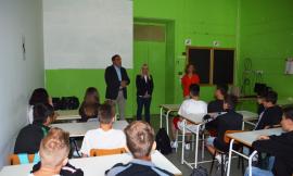 San Severino, "Rientrare nel nuovo istituto il prima possibile": il sindaco Piermattei saluta gli studenti del "Divini" (FOTO)