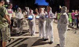Macerata, azione dei giovani di "Fridays for Future" alla Notte dei Parchi