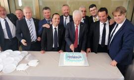 Macerata, taglio del nastro per la nuova sede della Banca Mediolanum (FOTO)