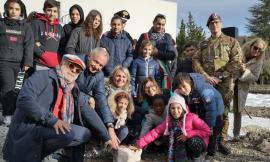 Pieve Torina, grande festa per la posa della prima pietra del centro civico