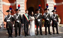 Appignano, le nozze del comandante dei carabinieri Cesare Proietti