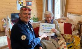 Fiastra, dalla Protezione Civile del Cadore un regalo per nonna Peppina