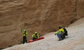 Fiastra, 19enne si frattura la spalla lungo il sentiero delle Lame Rosse: recuperato in eliambulanza