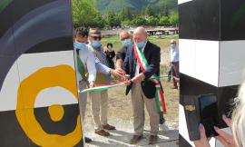 Fiastra, taglio del nastro per l'Arco della ricostruzione: "un segnale verso la rinascita"