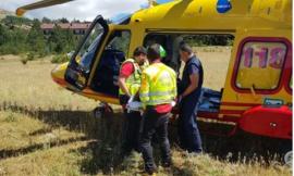 Pioraco, incidente tra auto e scooter: due feriti gravi a Torrette in eliambulanza