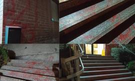 Confindustria Macerata, raid vandalico all'esterno della sede di via Weiden