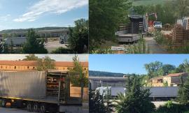 Montecassiano, via vai di camion all'ex fornace: "Con le cessioni di macchinari si investa in salute pubblica"