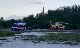 Gagliole, schianto lungo la provinciale: un ferito trasportato all'ospedale in codice rosso