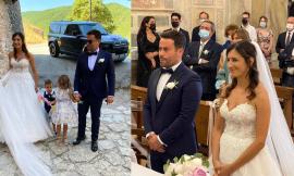 Fiori d'arancio a Caldarola: Silvia e Lorenzo pronunciano il fatidico "sì"