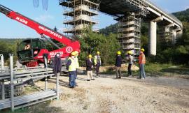Cingoli, sopralluogo sul viadotto Castreccioni: intervento da oltre 4 milioni di euro