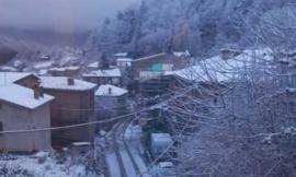 Prima nevicata sull'Appennino marchigiano
