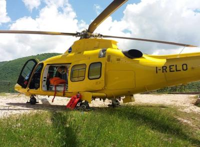 Apiro, precipita in bici dal sentiero del Monte Canfaito: uomo trasportato a Torrette