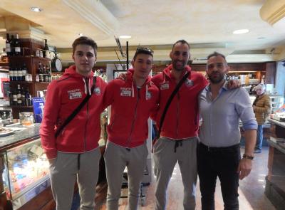 Menghi Macerata a pranzo da "Nino": Nasari, Porcello e Rossignoli ospiti dello storico Cafè