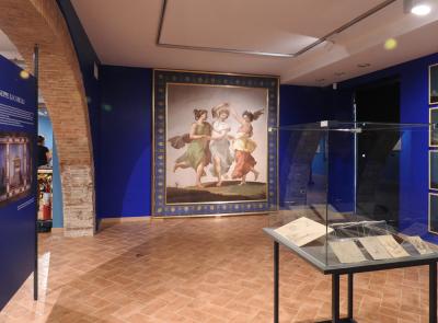 Tolentino, torna visibile dopo il restauro il dipinto "Le tre Grazie" di Giuseppe Lucatelli