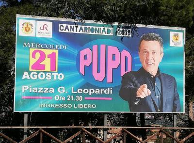 Recanati, Pupo in concerto in Piazza Leopardi mercoledì 21 agosto