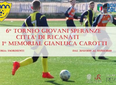 Recanati, 6° Torneo Giovani Speranze 1° Memorial Gianluca Carotti: i quarti di finale