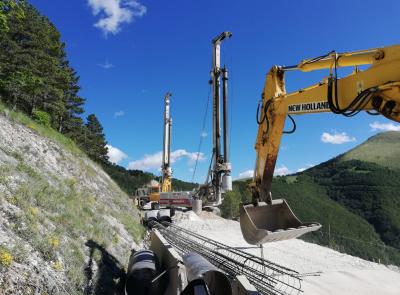 Seconda macchina perforatrice sulla "Pian Perduto": il cantiere accelera i lavori