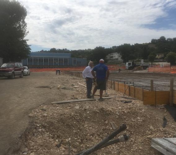 Ultimati fondamenta e piano terra dei laboratori dell'ITIS di San Severino Marche