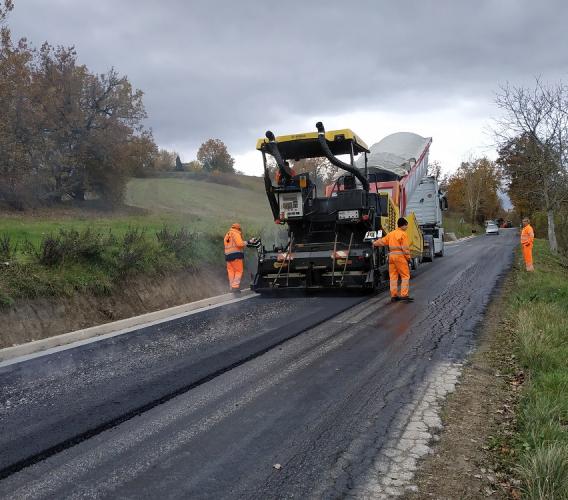 Provincia, iniziati i lavori sulla Gualdo – Santa Croce
