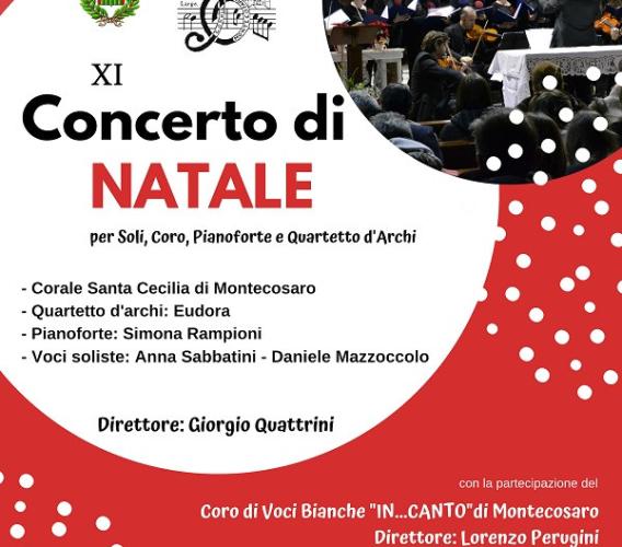 Montecosaro, domenica 23 concerto di Natale presso la chiesa di San lorenzo
