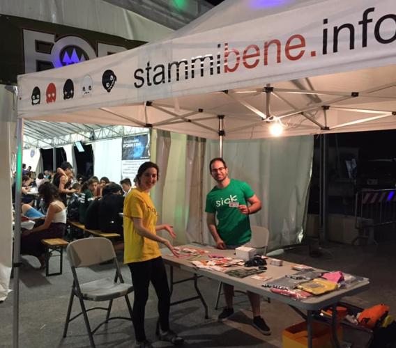 Corridonia, il team di "Stammibene" alla Festa della birra di San Claudio