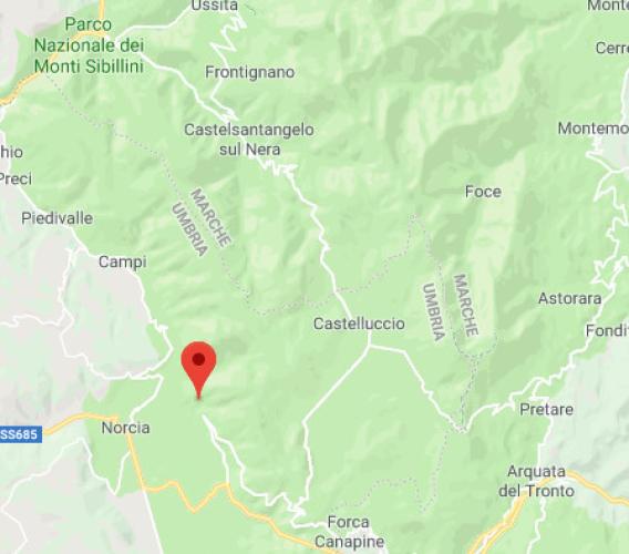 Scossa di 3.3 a Norcia: avvertita anche nel Maceratese