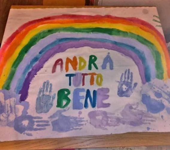 Corridonia, "Andrà tutto bene": i disegni dei bambini per alleggerire l'emergenza (FOTO)