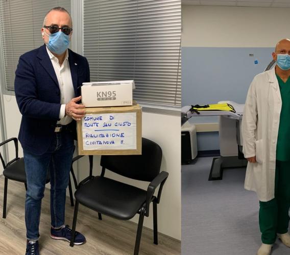 La generosità del sindaco Gentili e della Giessegi: donazioni agli Ospedali di Macerata e Civitanova